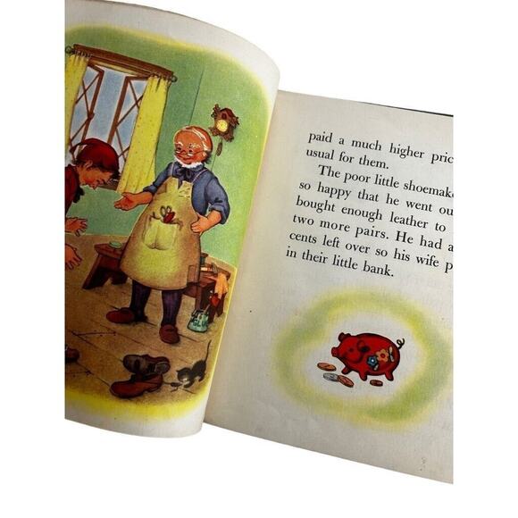 The Elves and the Shoemaker Vintage 1946 Children's Book Pied Piper - Picture 6 of 11